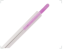 Aiguilles d'acupuncture siliconées avec manche en plastique, type J (avec tube)