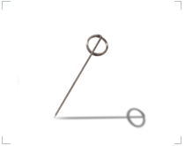 Aiguille intradermique en forme de raquette de tennis type DB131