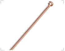 Aiguilles d'acupuncture manche cuivre, non revêtues