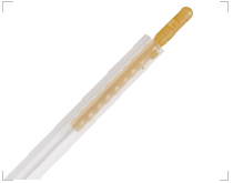 Aiguilles d'acupuncture siliconées extra longues, manche plastique, type G (avec tube)