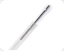 Aiguilles d'acupuncture siliconées, manche rigide acier, type japonaise - avec tube