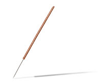 Aiguilles manupuncture non revêtues manche cuivre - Sujok